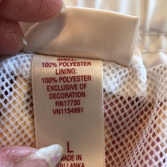 Men’s Mossimo Red and Yellow Hawaiian Print Swim Trunks Size Large - Picture 9 of 10